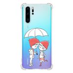 Printify Huawei P30 Pro Uyumlu Köşe Korumalı Antişok Kapak Aşk Tasarımlı Şeffaf Kılıf