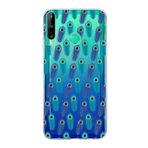 PrintiFy Huawei P40 Lite E ile Uyumlu 1mm Slim Fit Nazar Boncuğu 4 Baskılı Şeffaf Kılıf