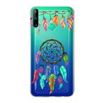 PrintiFy Huawei P40 Lite E ile Uyumlu 1mm Slim Fit Nazar Boncuğu 6 Baskılı Şeffaf Kılıf