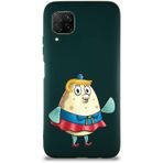 Printify Huawei P40 Lite Soft Premier Kapak Bayan Puff Tasarımlı Silikon Cep Telefonu Kılıfı