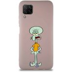 Printify Huawei P40 Lite Soft Premier Kapak Squidward Dokunaç Tasarımlı Silikon Cep Telefonu Kılıfı