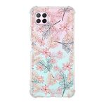 Printify Huawei P40 Lite Uyumlu Köşe Korumalı Antişok Kapak Floral Kırmızı Tasarımlı Şeffaf Kılıf