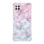 Printify Huawei P40 Lite Uyumlu Köşe Korumalı Antişok Kapak Floral Pudra Tasarımlı Şeffaf Kılıf