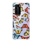 Printify Huawei P40 Pro Uyumlu Water Color 2 Baskılı Şeffaf Köşe Korumalı Antişok Kılıf