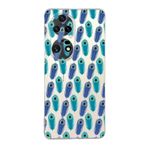 PrintiFy Huawei P50 Pro ile Uyumlu 1mm Slim Fit Nazar Boncuğu 4 Baskılı Şeffaf Kılıf
