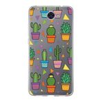 PrintiFy Huawei Y7 2017 ile Uyumlu 1mm Slim Fit Water Color 4 Baskılı Şeffaf Kılıf