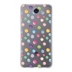 PrintiFy Huawei Y7 2017 ile Uyumlu 1mm Slim Fit Water Color 6 Baskılı Şeffaf Kılıf