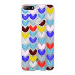 PrintiFy Huawei Y7 2018 ile Uyumlu 1mm Slim Fit Water Color 1 Baskılı Şeffaf Kılıf