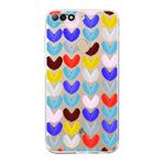 PrintiFy Huawei Y7 2018 ile Uyumlu Water Color 1 Kamera Korumalı Şeffaf Kılıf