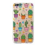 PrintiFy Huawei Y7 2018 ile Uyumlu Water Color 4 Kamera Korumalı Şeffaf Kılıf