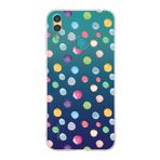 PrintiFy Huawei Y7 2019 ile Uyumlu Water Color 6 Kamera Korumalı Şeffaf Kılıf