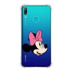 Printify Huawei Y7 2019 Uyumlu Köşe Korumalı Antişok Kapak Minnie Mouse Tasarımlı Şeffaf Kılıf