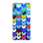 PrintiFy Huawei Y7 2019 Uyumlu Water Color 1 Baskılı Şeffaf Köşe Korumalı Antişok Kılıf