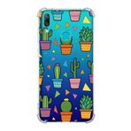 Printify Huawei Y7 2019 Uyumlu Water Color 4 Baskılı Şeffaf Köşe Korumalı Antişok Kılıf