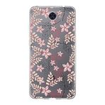 PrintiFy Huawei Y7 ile Uyumlu Kapak Floral Kırmızı Tasarımlı 1mm Fit Şeffaf Silikon Kılıf