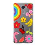PrintiFy Huawei Y7 Prime ile Uyumlu 1mm Slim Fit Water Color 5 Baskılı Şeffaf Kılıf