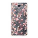 PrintiFy Huawei Y7 Prime ile Uyumlu Kapak Floral Kırmızı Tasarımlı 1mm Fit Şeffaf Silikon Kılıf