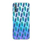 PrintiFy Huawei Y8P ile Uyumlu Nazar Boncuğu 4 Baskılı Kamera Korumalı Şeffaf Silikon Kılıf