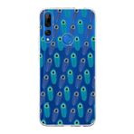 PrintiFy Huawei Y9 Prime 2019 ile Uyumlu 1mm Slim Fit Nazar Boncuğu 4 Baskılı Şeffaf Kılıf