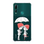Printify Huawei Y9 Prime 2019 Uyumlu Köşe Korumalı Antişok Kapak Aşk Tasarımlı Şeffaf Kılıf