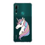 Printify Huawei Y9 Prime 2019 Uyumlu Köşe Korumalı Antişok Kapak Unicorn Tasarımlı Şeffaf Kılıf