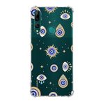 Printify Huawei Y9 Prime 2019 Uyumlu Nazar Boncuğu 5 Baskılı Şeffaf Köşe Korumalı Antişok Kılıf
