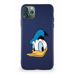 Printify Iphone 11 Pro Max Soft Premier Kapak Donald Duck-B Tasarımlı Silikon Kılıf - Lacivertuyumlu