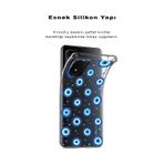 Printify iPhone 15 Plus İle Uyumlu 1mm Slim Fit Nazar Boncuğu 2 Baskılı Şeffaf Kılıf