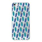 Printify iPhone 5s İle Uyumlu 1mm Slim Fit Nazar Boncuğu 4 Baskılı Şeffaf Kılıf