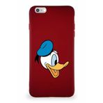 Printify Iphone 6S Plus Soft Premier Kapak Donald Duck-F Tasarımlı Silikon Kılıf - Mürdüm Uyumlu