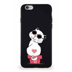 Printify Iphone 6S Plus Uyumlu Soft Premier Kapak Coolcat Tasarımlı Silikon Kılıf - Siyah