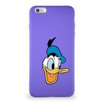 Printify Iphone 6S Plus Uyumlu Soft Premier Kapak Donald Duck-A Tasarımlı Silikon Kılıf - Mor