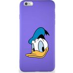 Printify Iphone 6S Plus Uyumlu Soft Premier Kapak Donald Duck-B Tasarımlı Silikon Kılıf - Mor