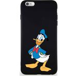 Printify Iphone 6S Plus Uyumlu Soft Premier Kapak Donald Duck-C Tasarımlı Silikon Kılıf - Siyah