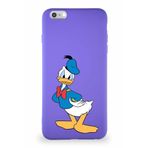 Printify Iphone 6S Plus Uyumlu Soft Premier Kapak Donald Duck-D Tasarımlı Silikon Kılıf - Mor