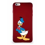 Printify Iphone 6S Plus Uyumlu Soft Premier Kapak Donald Duck-D Tasarımlı Silikon Kılıf - Mürdüm