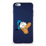 Printify İphone 6S Plus Uyumlu Soft Premier Kapak Donald Duck-E Tasarımlı Silikon Kılıf - Lacivert