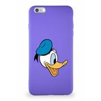 Printify Iphone 6S Plus Uyumlu Soft Premier Kapak Donald Duck-F Tasarımlı Silikon Kılıf - Mor