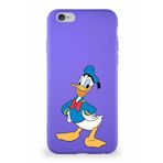 Printify Iphone 6S Soft Premier Kapak Donald Duck-C Tasarımlı Silikon Kılıf - Mor