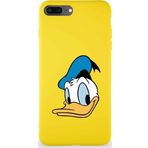 Printify Iphone 8 Plus Soft Premier Uyumlu Kapak Donald Duck-B Tasarımlı Silikon Kılıf - Sarı