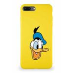 Printify Iphone 8 Plus Uyumlu Soft Premier Kapak Donald Duck-A Tasarımlı Silikon Kılıf - Sarı