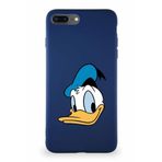 Printify Iphone 8 Plus Uyumlu Soft Premier Kapak Donald Duck-B Tasarımlı Silikon Kılıf - Lacivert