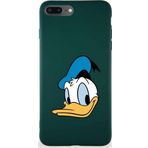 Printify Iphone 8 Plus Uyumlu Soft Premier Kapak Donald Duck-B Tasarımlı Silikon Kılıf - Yeşil