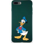 Printify Iphone 8 Plus Uyumlu Soft Premier Kapak Donald Duck-C Tasarımlı Silikon Kılıf - Yeşil