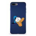 Printify Iphone 8 Plus Uyumlu Soft Premier Kapak Donald Duck-E Tasarımlı Silikon Kılıf - Lacivert