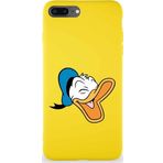 Printify Iphone 8 Plus Uyumlu Soft Premier Kapak Donald Duck-E Tasarımlı Silikon Kılıf - Sarı