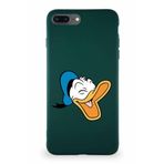 Printify Iphone 8 Plus Uyumlu Soft Premier Kapak Donald Duck-E Tasarımlı Silikon Kılıf - Yeşil