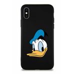 Printify Iphone Xs Soft Premier Kapak Donald Duck-B Tasarımlı Silikon Kılıf - Siyahuyumlu