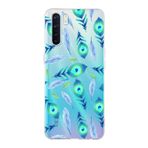 PrintiFy Oppo A91 ile Uyumlu 1mm Slim Fit Nazar Boncuğu 3 Baskılı Şeffaf Kılıf