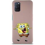 Printify Oppo A92 Soft Premier Kapak Sünger Bob Tasarımlı Silikon Cep Telefonu Kılıfı